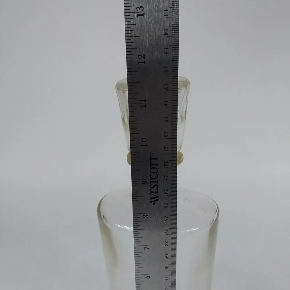 Vintage Whisky Decanter Glass‎ Liquor Bottle With Cork On Stopper Decorative